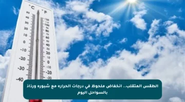 الطقس المتقلب.. انخفاض ملحوظ في درجات الحرارة مع شبورة ورذاذ بالسواحل اليوم